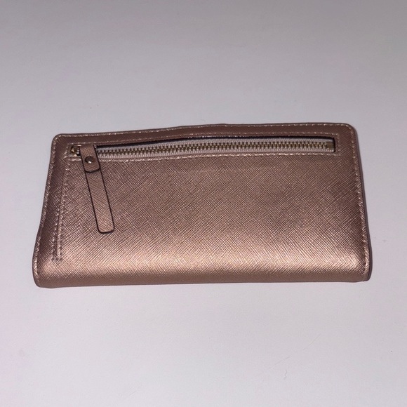 Kate Spade Salmon Pink Gold Wallet Luxurious Minimalist Design - Picture 5 of 16